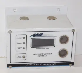 6ana0540 Advanced Micro Instruments Ami 221 Area Safety Monitor Oxygen Deficiency Unit