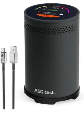 Hound-3699 Aegtest 5443566555445 Radon Detector 10-minute Measurement Updates Audible And Visual Al