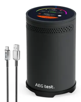 Hound-3699 Aegtest Radon Detector 10-minute Measurement Updates Audible And Visual Al