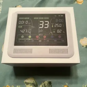 Pm2.5p Aeroprecise Ak23 Indoor Air Quality Monitor 16-1 With Co2 Detection Pm10 M1.0 Hcho And Tvoc