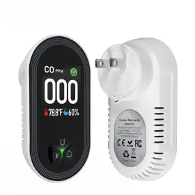 1008390675 Aghana Digitals 3-in-1 Carbon Monoxide Detectors Natural Gas Leak Detector Plug In