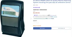 M5200 Air Monitor Advice Iaq Model 5200. Used In Hvac And Professional Testing