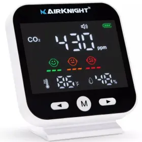 Akco2 Airknight Premium Co2 Monitor Indoor Humidity And Temperature New Open Box Read