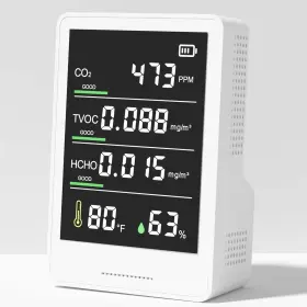 Airoasis 717019436958 5-in-1 Professional Indoor Air Quality Monitor Portable Co2