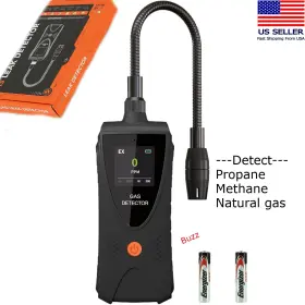 Jly-80a Akstest Gas Leak Detector Propane And Natural Visual Audio Alarm Metal Prob