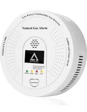 B0dfmb4gzj Aotiqual Natural Gas Detector Ch4 Combustible Methane Alarm Battery Powered With