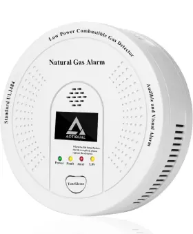 D730 Aotiqual Natural Gas Detector Ch4 Combustible Methane Alarm Battery Powered With
