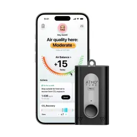 Atpro2 Atmotube Pro 2 Portable Air Quality Monitor Pm Co2 Vocs Temp Humidity Tester