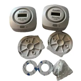 H-212 Awaitin H212 Awatin Battery Digital Display Carbon Monoxide Detector Alarm 2 Pack