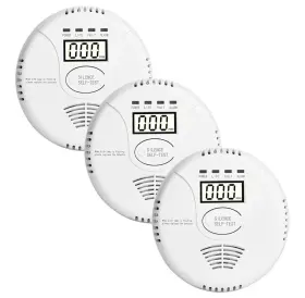 Wa668 Awatin 3 Packs Carbon Monoxide Detectors - Co Alarm Detector Monitor Battery
