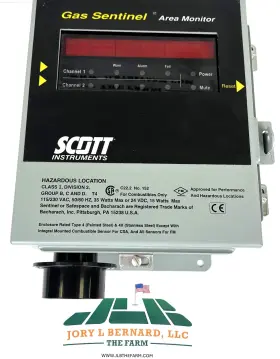 51-7468 Bacharach Scott Instruments Gas Sentinel Area Monitor Model New S