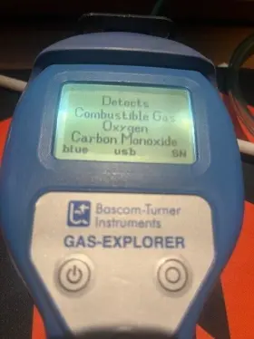 Ega-411-bl Bascom-turner Instruments Gas Explorer Ega-411 Detector - Powers On And Is Responsive