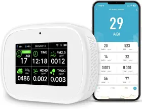 Pv33 Bcetasy 18-in-1 Smart Air Quality Monitor - Indoor Wifi Detector