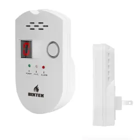 Bixtek 606800299608 Natural Gas Leak Detector For Home Plug-in Propane Lpg Met