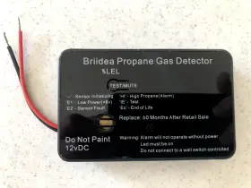 Hpa-01 Briidea Rv 12 Vdc Propane Gas Detector With 85db Alarm - Open Box