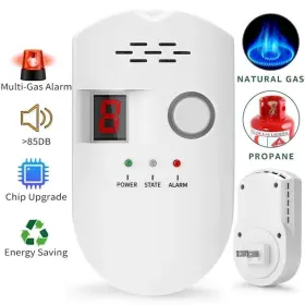 Ejn3517828150325io Brj-502d Plug Digital Natural Gas Detector Home Propane Combustible Leak Alarm U4h1
