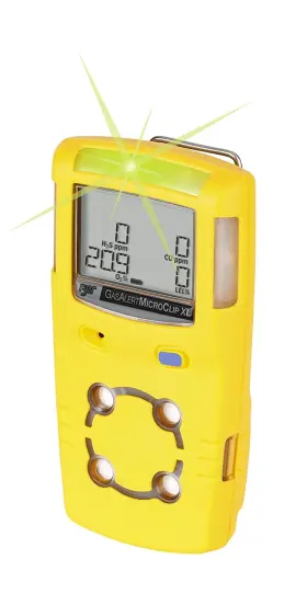 Bw Gas Detection 688295890720 Technologies Mcxl-xwhm-y Gasalertmicroclip Xl 4 Detector Co H2s Lel O2