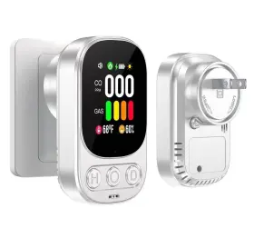 Byanciel 768917830959 4 In1 Plug In Carbon Monoxide Detectors And Natural Gas Combination Pure White