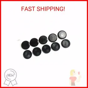 Caplugs 660029716830 1 1/2 Inch 1.5 Flush Mount Black Plastic Body And Sheet Metal Hole Plug Qty 10