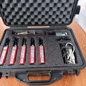 Q-100 Case Quest Dosimeters And Acoustic Calibrator With Accessories In Hard