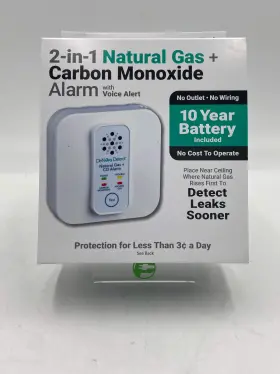 Dd623ncv Denova Detect New 2-in-1 Natural Gas Carbon Monoxide Alarm Detector Dd623nc