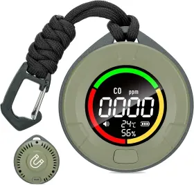 45156 Disirou 3 In 1 Carbon Monoxide Detector Hd Lcd Display Portable Gas For Travel