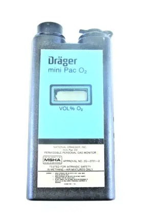 4510499 Dr Ger Drager Mini Pac O2 Gas Monitor 02 For Parts/repair