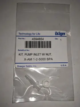 4594854 Dr Ger Draeger Kit Pump Inlet With Nut X-am 1/2/5000