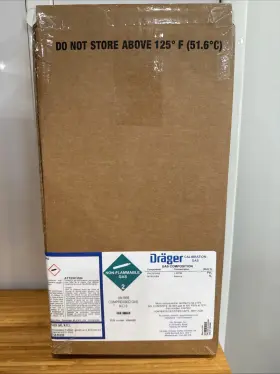 4597057 Dr Ger Draeger Phosphine Calibration Gas 58 L 0-0.5 Ppm Ph3/n2 Manual And Bump Testing