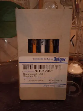 8101735 Dr Ger Simultantest Set I Tic Gas Detector Tubes Nitric Co Benzene