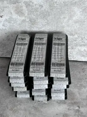 Ch23501 Dr Ger Drager Carbon Dioxide 0.1%/a 0.1-6 Vol.% Gas Detection Tube Lot Of 15