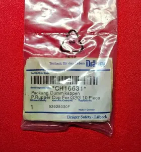 Ch16631 Drager Pack Of 10 Accuro Gas Tube Rubber Caps Germany - New In Package