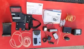 4511354 Drager Multipac Portable Gas Detector Model And Accessories