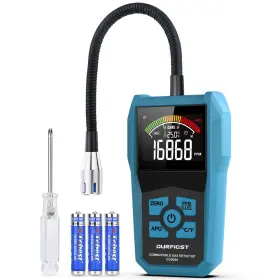 Cgd02a-blue Durficst Natural Gas Detector Portable Alarmable Sniffer For Home M