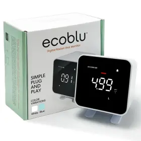 Eb100 Ecosense Inc. 860002278520 Ecoblu Home Radon Detector Capture And Display Results Every 1