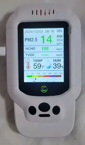 Egvoc-160 Eg Air Quality Monitor Formaldehyde Detector Temperature And Humidity Meter Vg