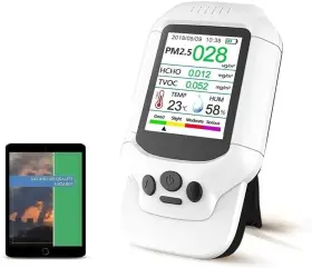 B078yy54n7 Eg Egvoc-80 Air Quality Monitor Formaldehyde Detector Temperature Humidity Meter