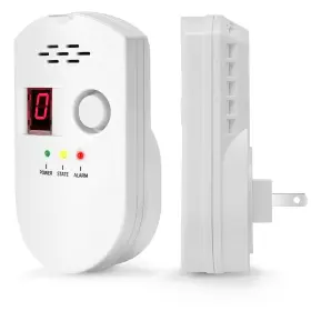 Eksahol 732376633857 Natural Gas Detector Plug-in Propane For Home And Rv Leak De
