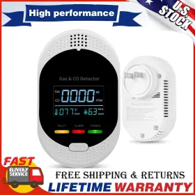 Xy-ctw02 Elabpal 4-in-1 Portable Carbon Monoxide Detectors Plug In Natural Gas Leak Detector