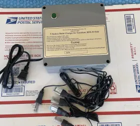 5-station Environmental Monitoring Systems Inc. Battery Charger - Gilian Bdx Ii Air Sampler Usb Adapter/dongle New