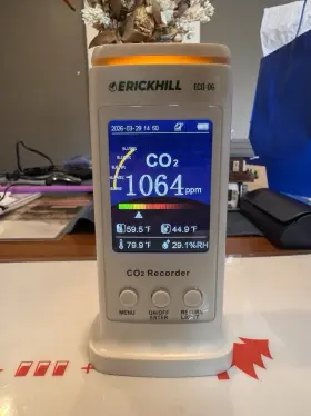 Eco-06 Erickhill Co2 Carbon Dioxide Detector Recorder Sensor