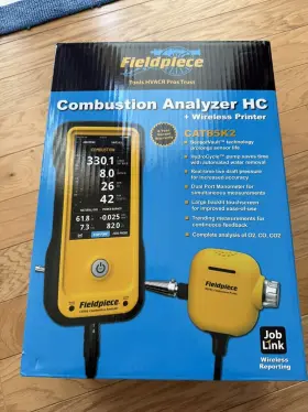 Fieldpiece 872641005245 Cat85k2 Combustion Analyzer And Printer