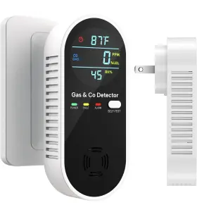 Gco1cn First Alert 4-in-1 Carbon Monoxide Detectors And Natural Gas Leak Detector Plug In