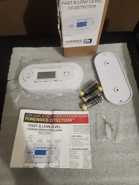 Forensics Detectors 300389770007 Fast Low Level Co Monitor New In Open Box As Pictured Detector