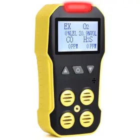 Forensics Detectors 512609341847 4 Gas Monitor Detector O2 Co H2s Lel Usb Rechargeable Nist Calibrated