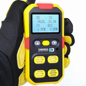 00001627 Forensics Detectors Fd 4 Gas Monitor Confined Space Detector O2 Co H2s Lel Nist Calibrated Meter