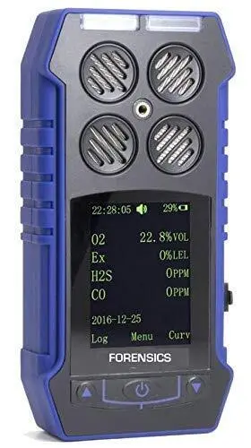 Forensics Detectors Fd 426843520605 Multigas 4 Gas Monitor By Color Display And Graphing Data Logging