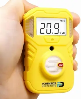 Fd-101-o2 Forensics Detectors Fd Oxygen Detector Osha Alarm Ip67 Waterproof Nist Calibrated 2-year Battery