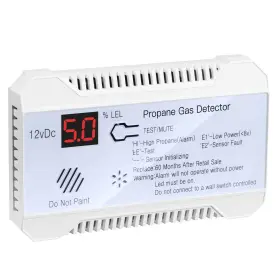 Funomo 786411747856 Rv Propane Gas Detector 85db Loud Alarm Dc 12v Mini Compact Design R