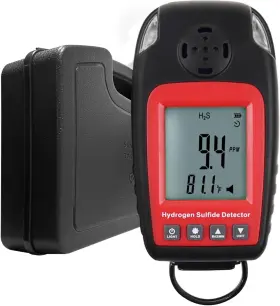 Aqm-338 Gain Express Hydrogen Sulfide Detector H2s Gas Monitor Meter Portable Sound And Flash